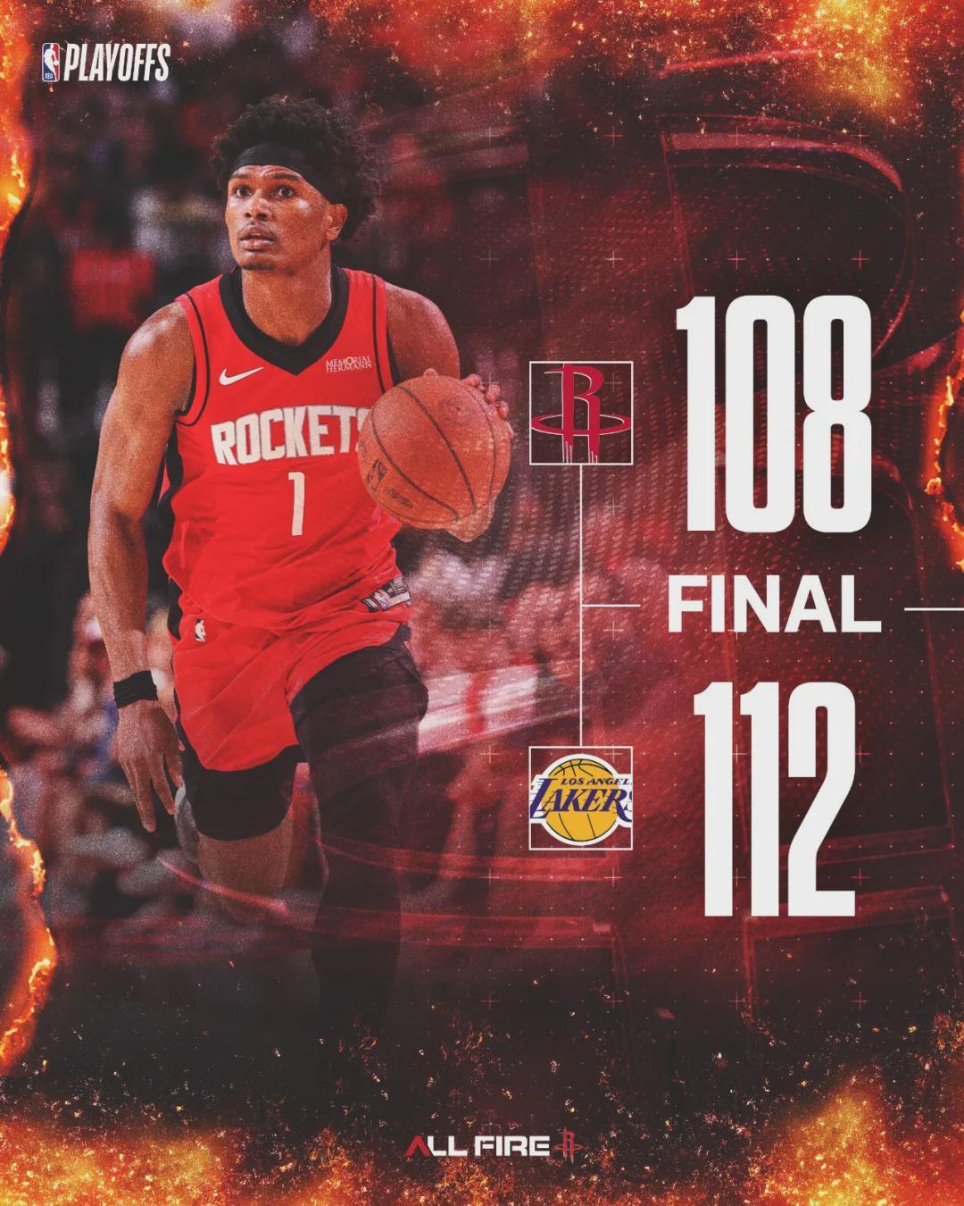 MK体育登录入口-火箭扎心了！1713胜2负！载入NBA季后赛史册